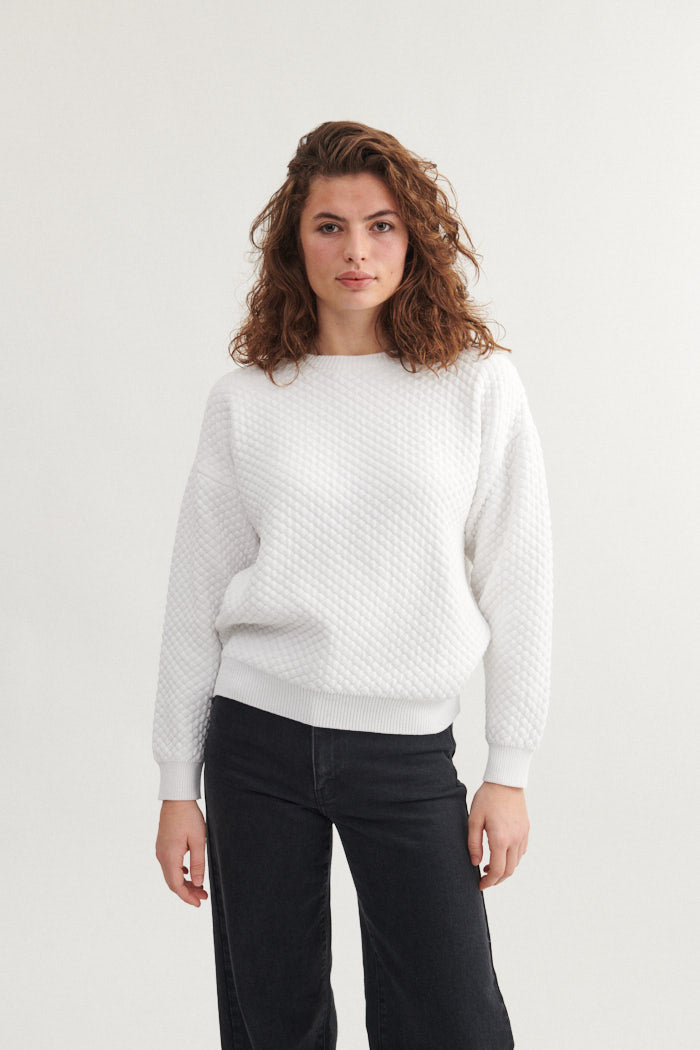 Basic Apparel Lis Sweater Sweaters 423 Bright White